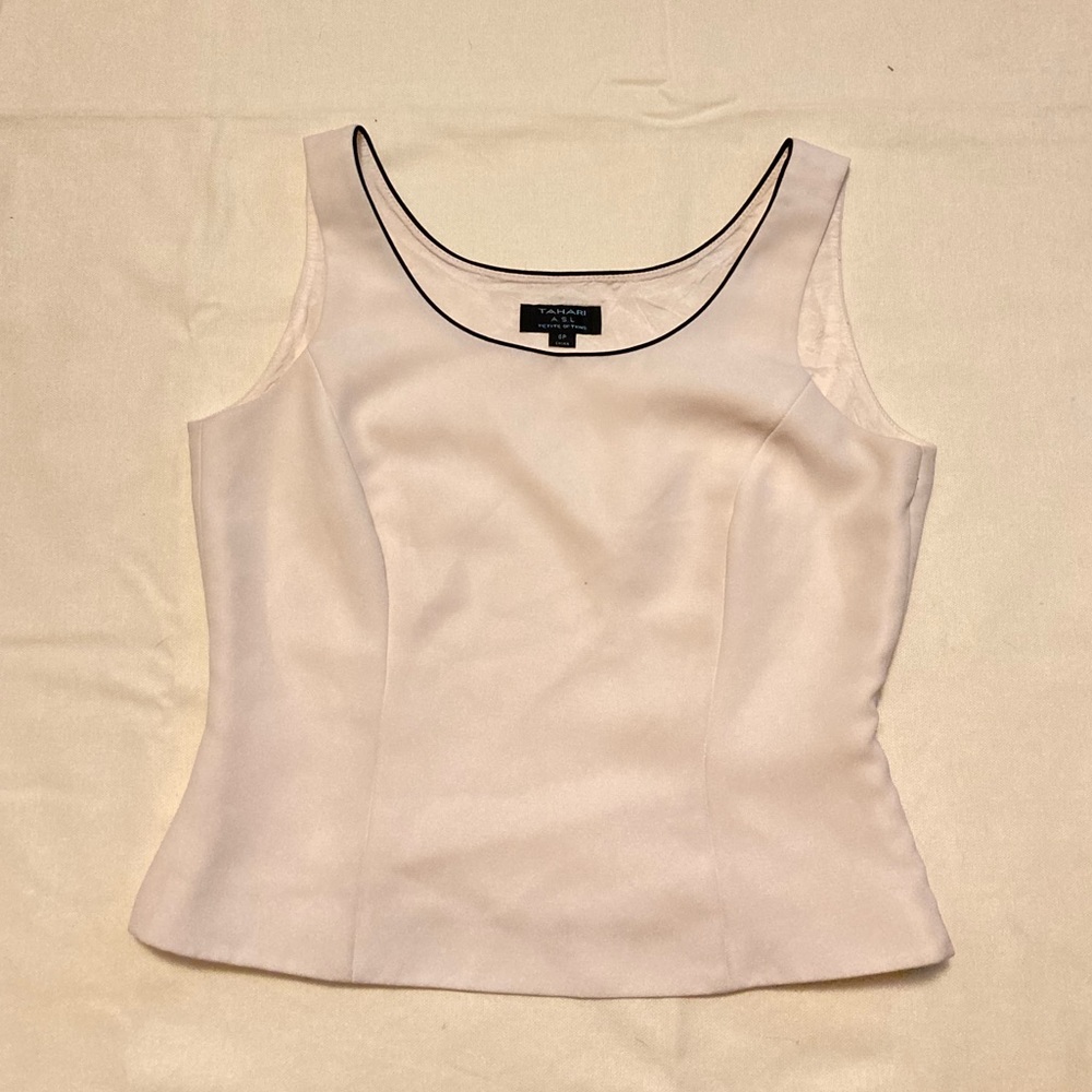 Tahari Scoop Neck Top